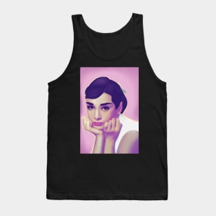 Purple Audrey Hepburn Tank Top